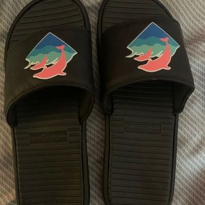 Pink + Dolphin Sandals Sz 11 NWOT